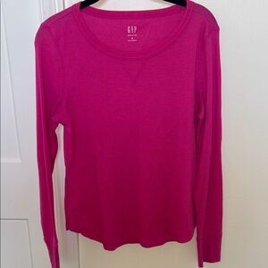 GAP Women's Fuchsia Long Sleeve Tee